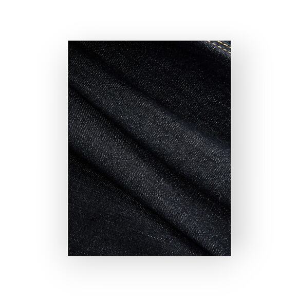 Micas Structured Denim Jacket with Gold Buttons – Dark Wash – Size XL - Picture 5 of 5